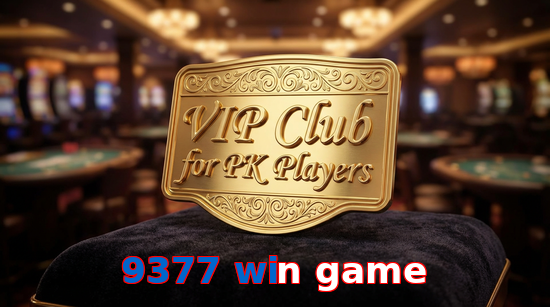 Main screen of 9377 Win Game vip page for PK players